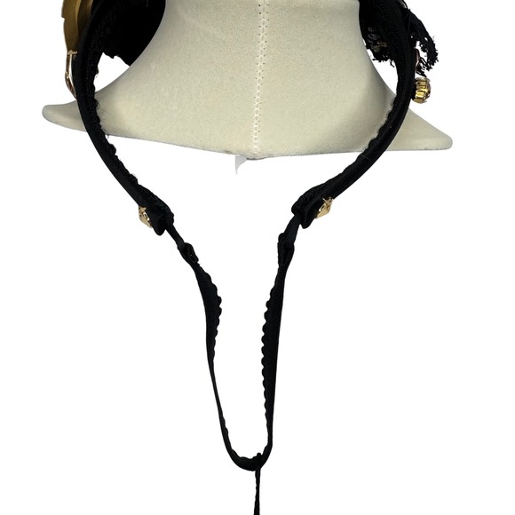 Dolce Gabbana Diadem Headband White Rose Crystal Embellished Luxury Italy - Picture 6 of 9